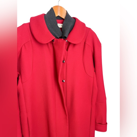 Marni red wool coat - Picture 3 of 11